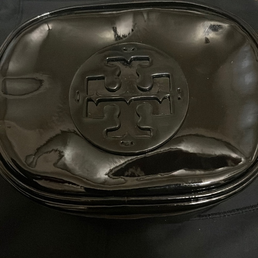 Tori Burch small patent leather cosmetic case